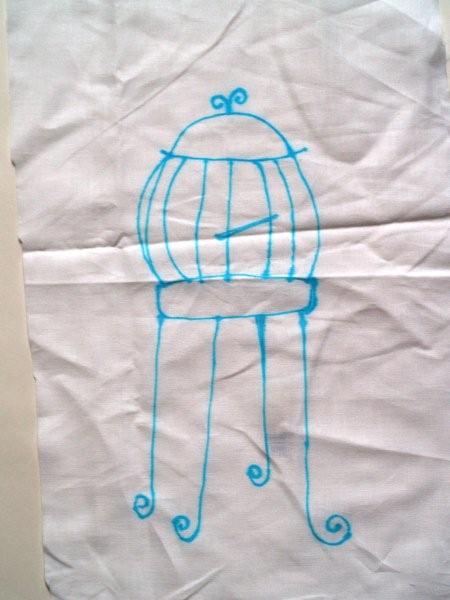 Bright Birdie Dishtowel