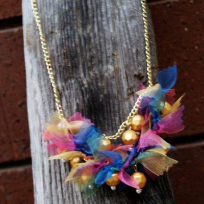 Anthro Pretty-In-Pinking Knockoff Necklace