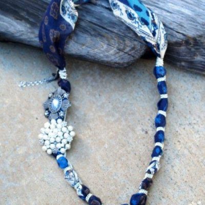 Anthro Paisley Rebirth Necklace
