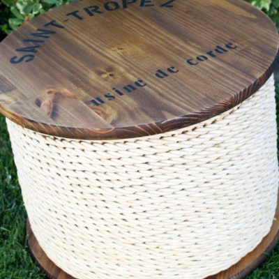 Ballard Knockoff Spool Side Table