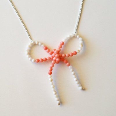 Anthro Trimmed Necklace Knockoff