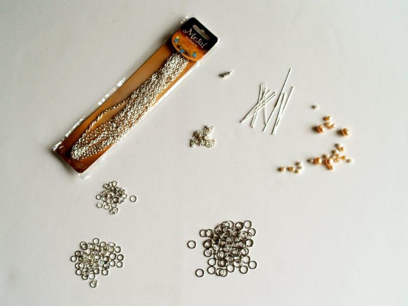 Loft Rings and Pink Beads Necklace