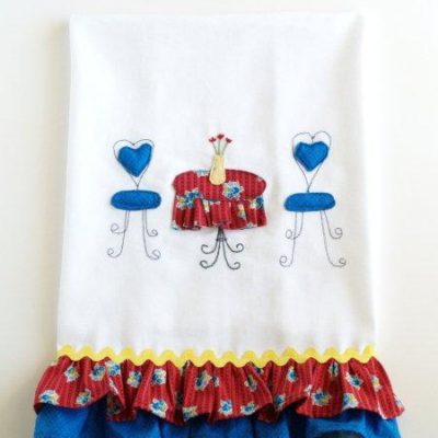 Patriotic Summer Ruffles Set – Dishtowel