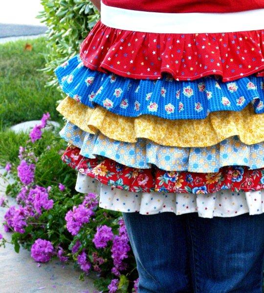 Patriotic Summer Ruffles Set – Apron!!