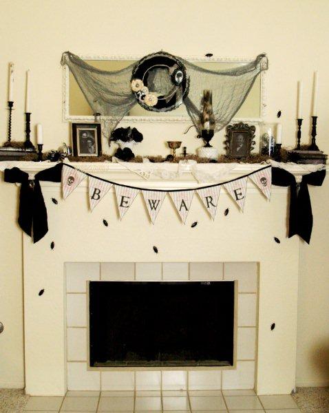 Halloween Mantel Reveal!