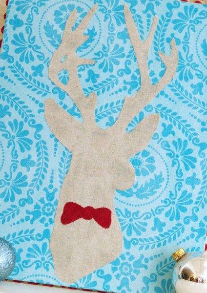 Stylish Christmas Deer Silhouette