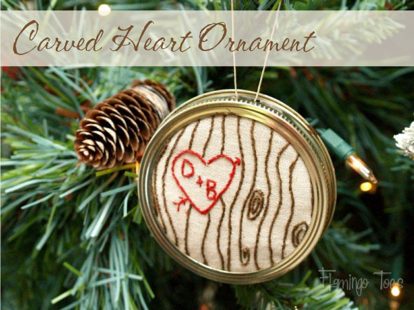 Carved Heart Ornament