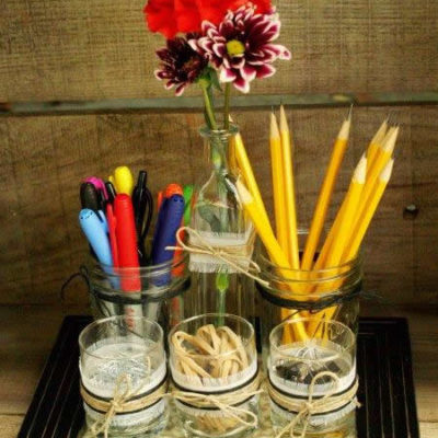 Rustic Desk Organizer