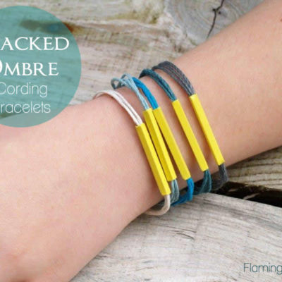 Stacked Ombre Cording Bracelets