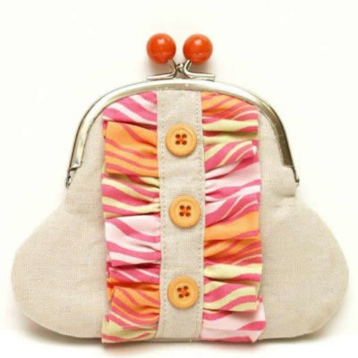 Linen & Ruffles Coin Purse