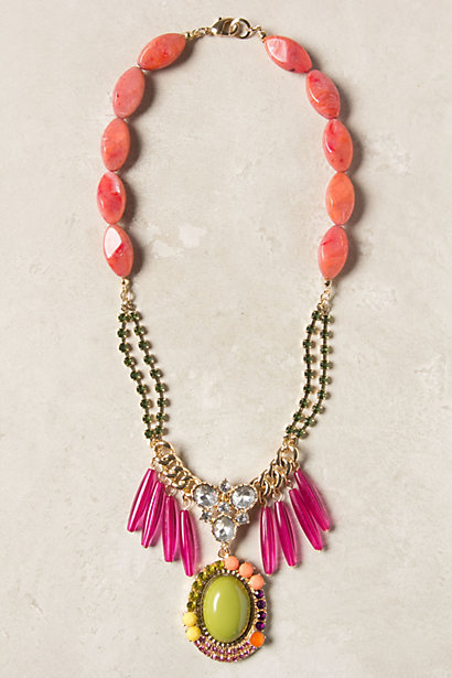 Anthro Mirela Fringe Necklace Knockoff