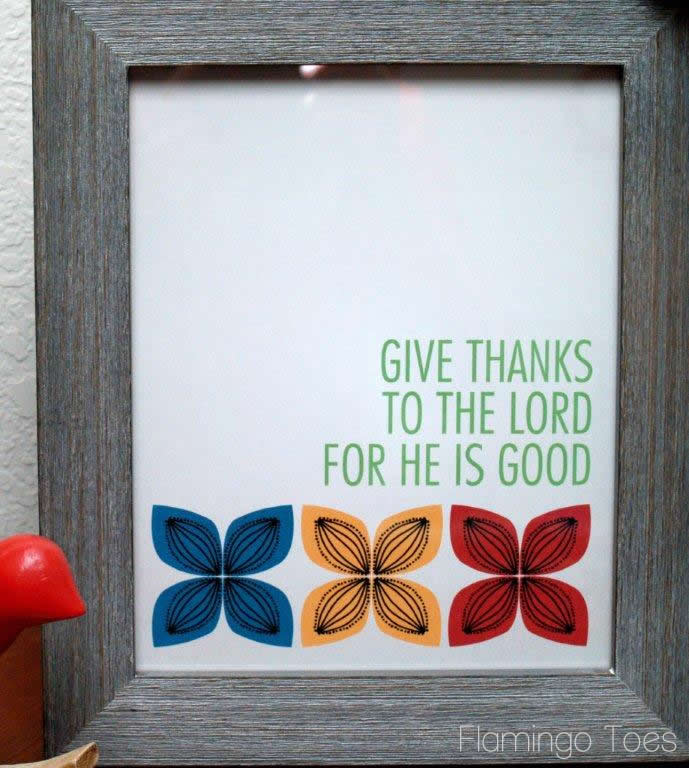 Retro Giving Thanks Prints