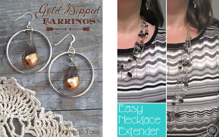 Simple Gold Dipped Earrings