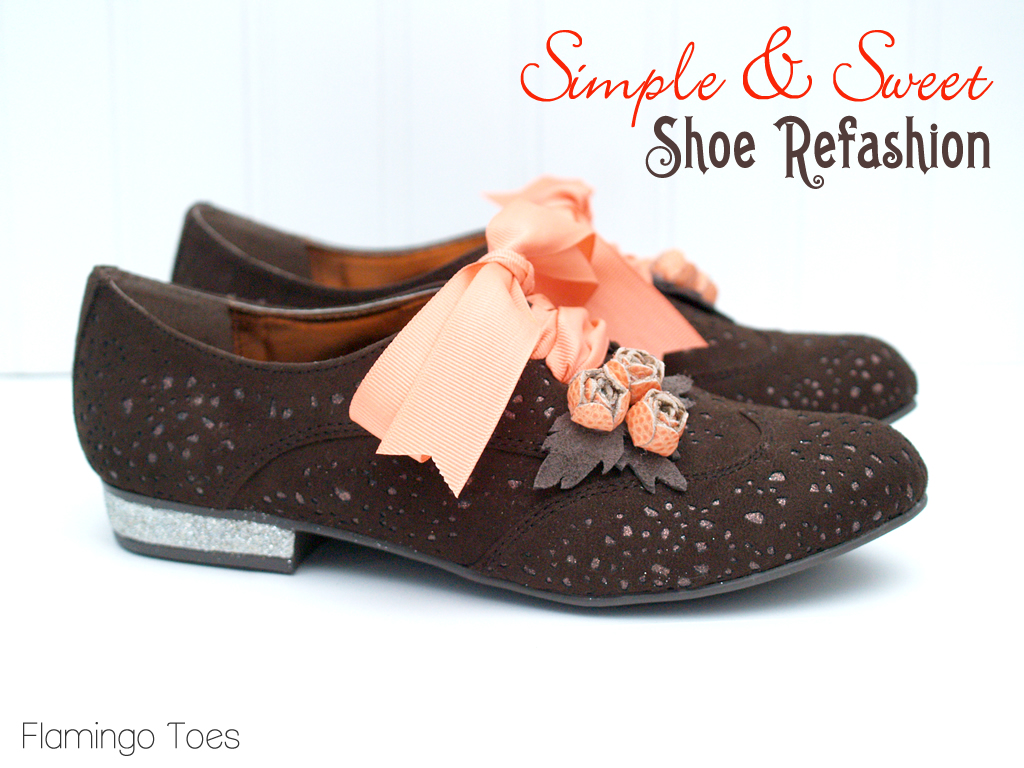 Simple & Sweet Shoe Refashion