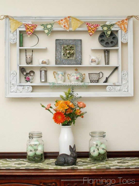 Buttons and Lace Easter Eggs