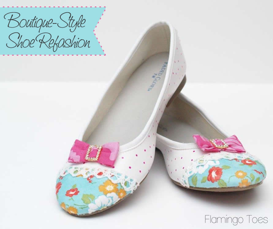 Boutique Style Flats – Shoe Refashion
