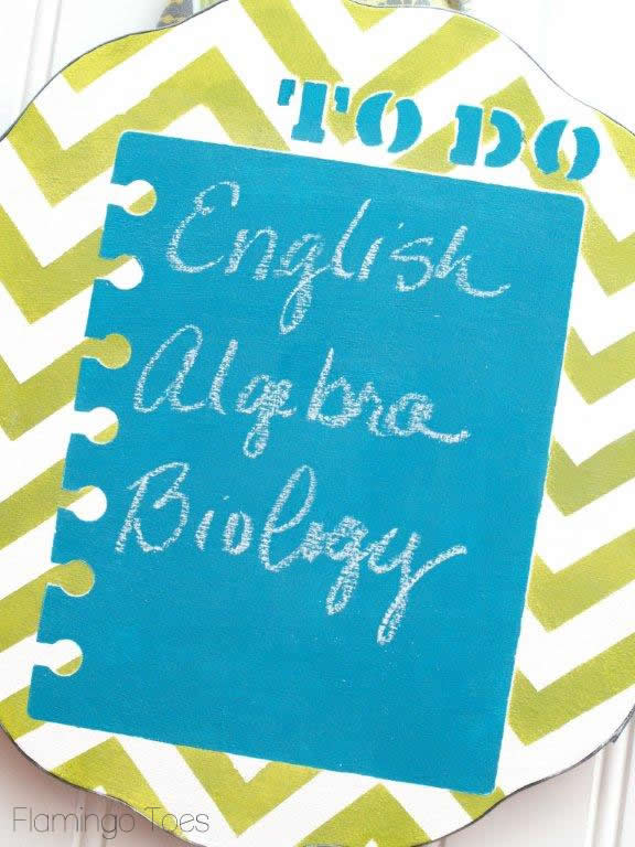 Chevron Chalkboard To Do Sign