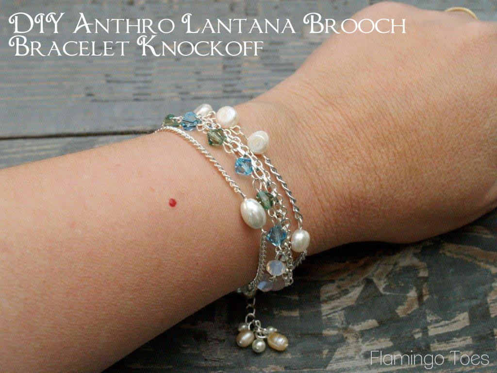 Anthro Lantana Brooch Bracelet Knockoff Tutorial