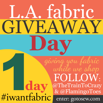 I Want Fabric – giveaway day!