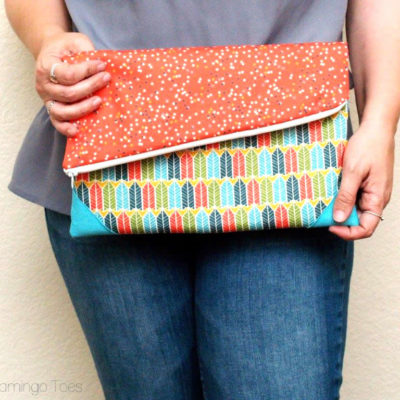 Simple DIY Fold Over Clutch