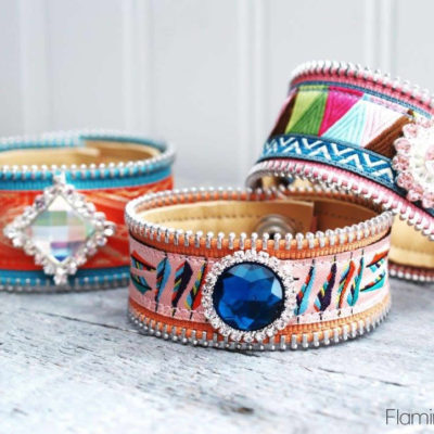 Pretty Ribbon and Leather Bracelets