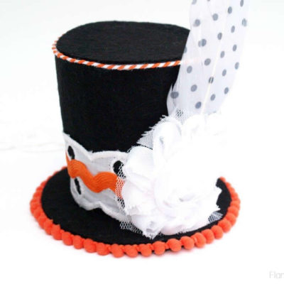 Mini Halloween Top Hat Headband