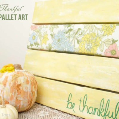 Be Thankful Faux Pallet Art