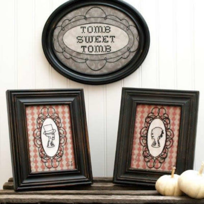 Vintage Halloween Embroidery Printables