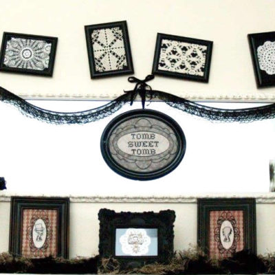 Tomb Sweet Tomb Halloween Mantel