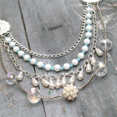 Anthropologie Ceynote Layered Necklace diy knockoff