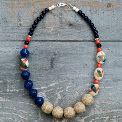 DIY Watercolor Statement Necklace