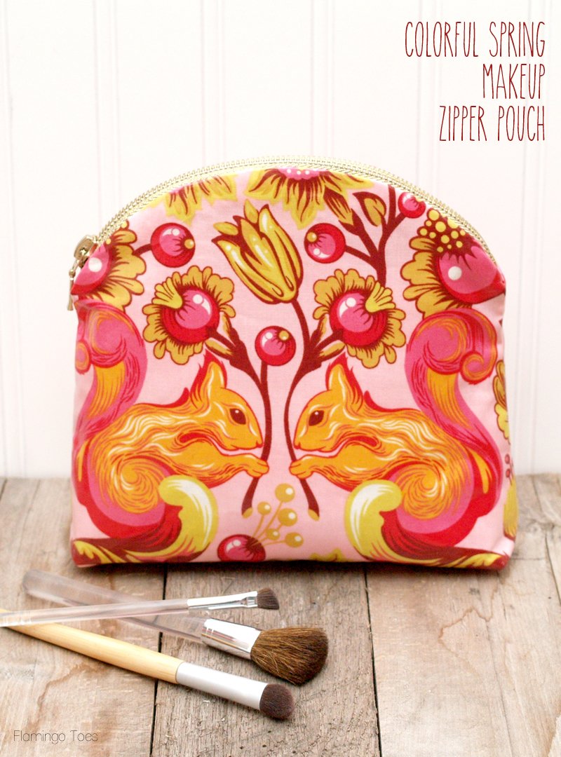 Spring Makeup Zipper Pouch