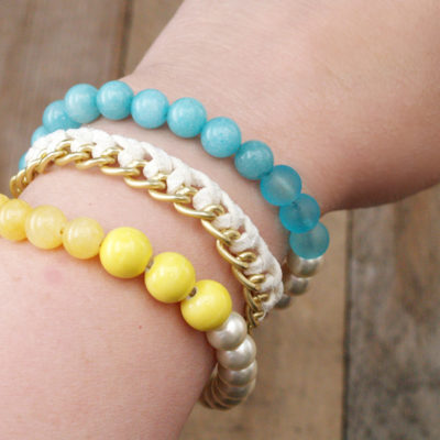 DIY Anthro Inspired Lime Blossom Bracelet