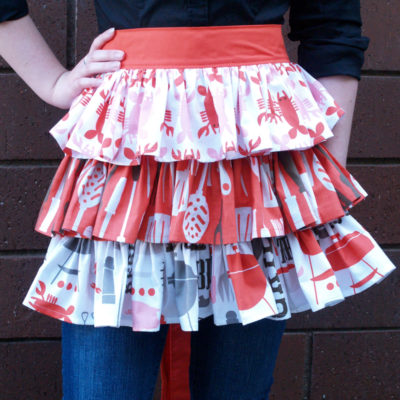 Easy Summer Picnic Ruffled Apron