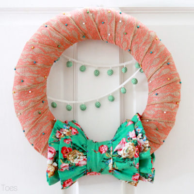 Ruffles and Burlap Fall Wreath