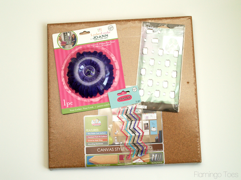 DIY Fabric Covered Corkboard
