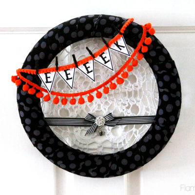 Eeeek! Spider Glam Halloween Wreath