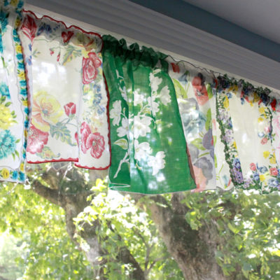 Colorful Vintage Handkerchief Valances