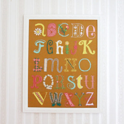 Alphabet Embroidery Sampler