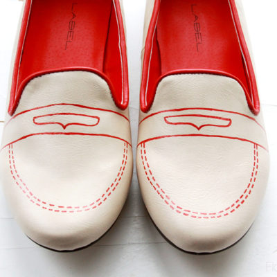 DIY Sketchy Penny Loafers