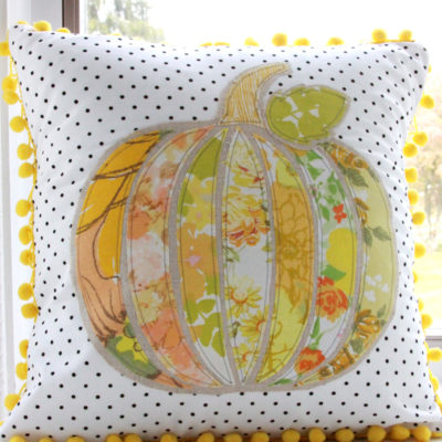 Vintage Pumpkin Fall Pillow