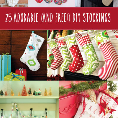 25 Adorable and Free DIY Stockings