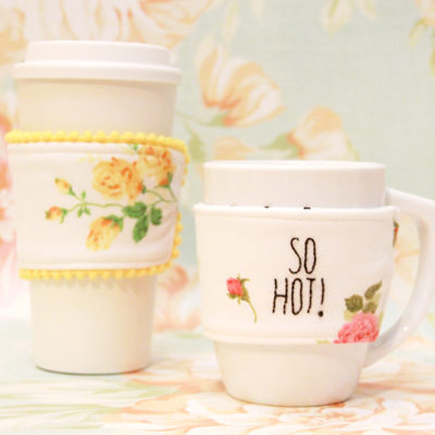 Easy & Cute Fabric Mug Cozy Tutorial