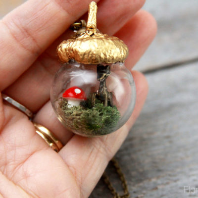 Sweet Woodland Acorn Necklace