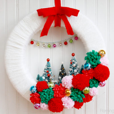 Vintage Style Winter Wonderland Wreath