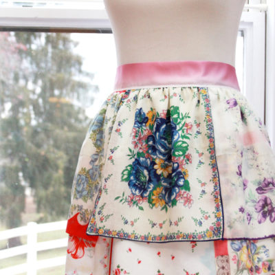 Colorful Vintage Handkerchief Apron