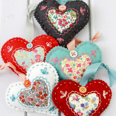 DIY Fabric Hearts for Valentine’s Day