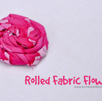 Rolled Fabric Flowers