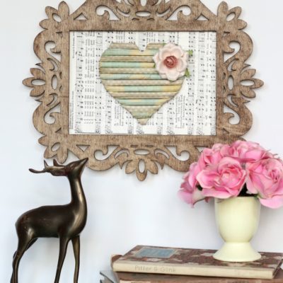 Darling Rolled Paper Heart Art