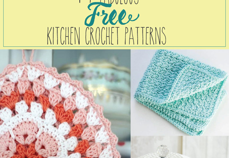 Kitchen Crochet Patterns featured by top US crochet blog, Flamingo Toes.